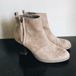 Brown/Grey Heeled Booties